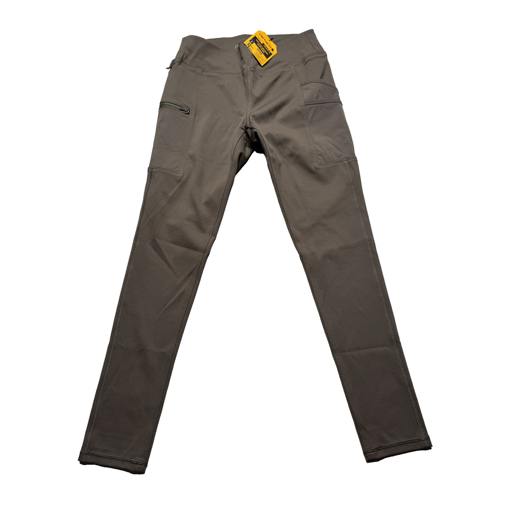 Carhartt Pants Womens Small Brown BN3609-W Force Fitted Workwear Stretch Utility